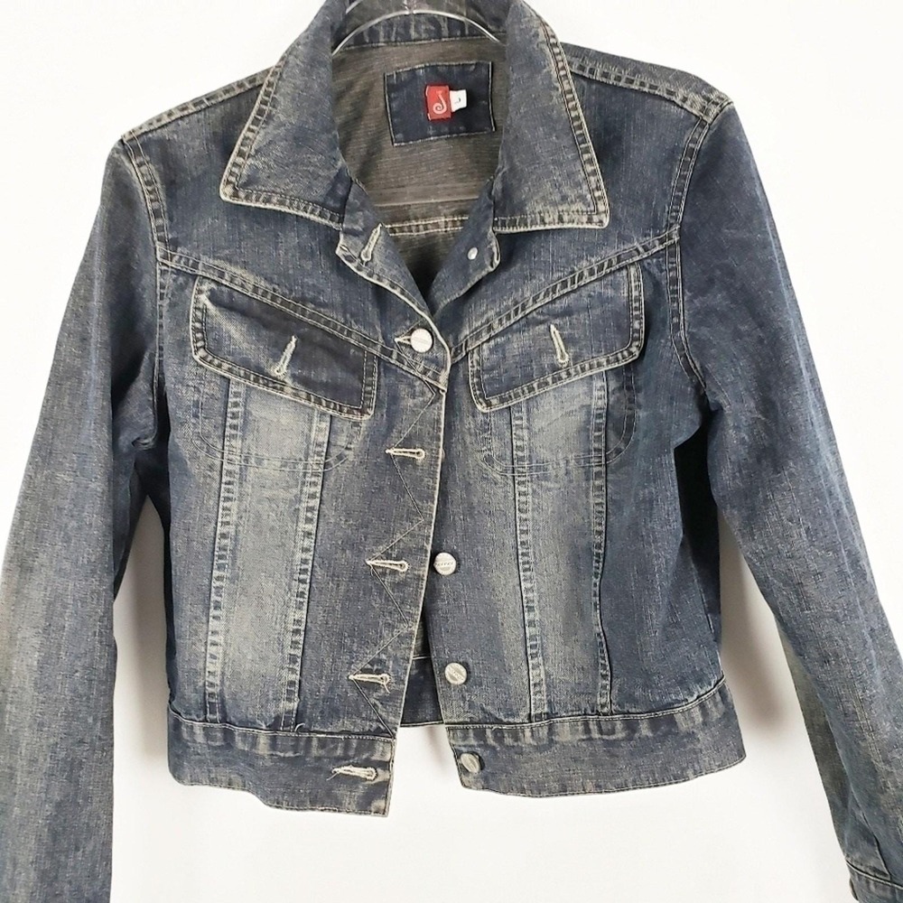 Vintage Jou Jou Jean‎ Jacket Size Large Made in the  USA Y2K
